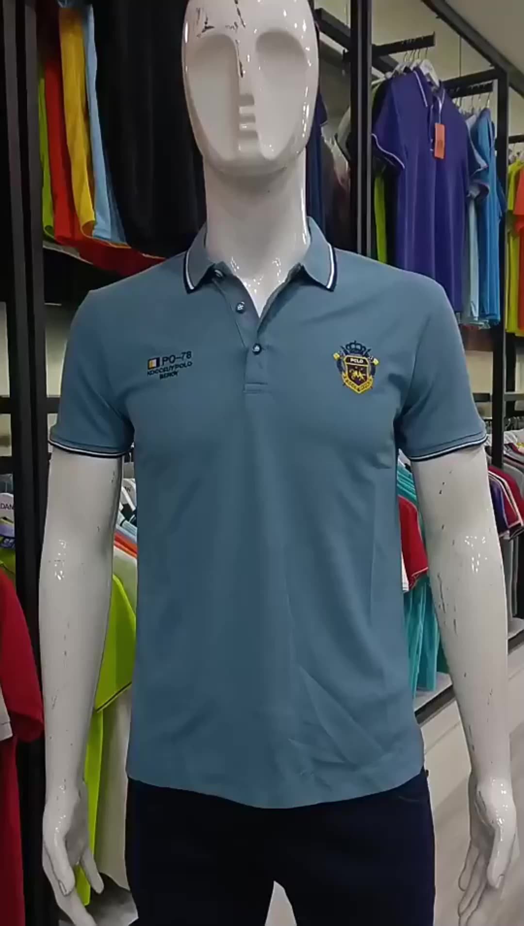 High Quality Mixed Size Custom Printing Embroidery Logo Polo Uniform