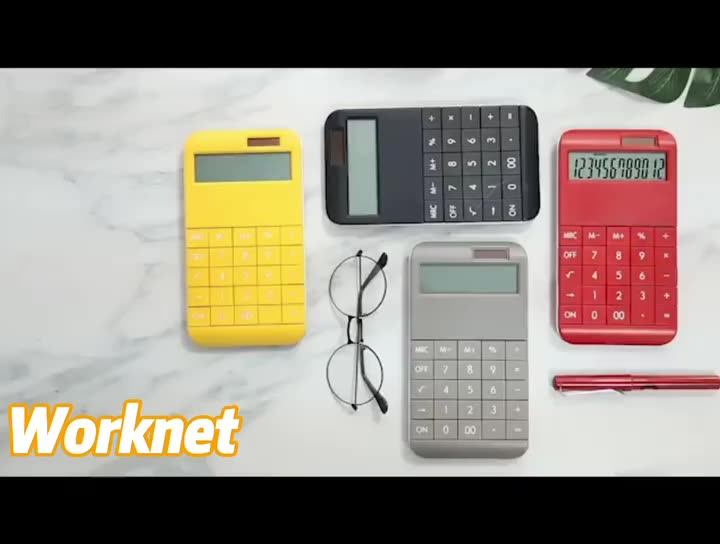 Office Commercial Calculator Calculate Tool 12 Digit Solar Dual Power