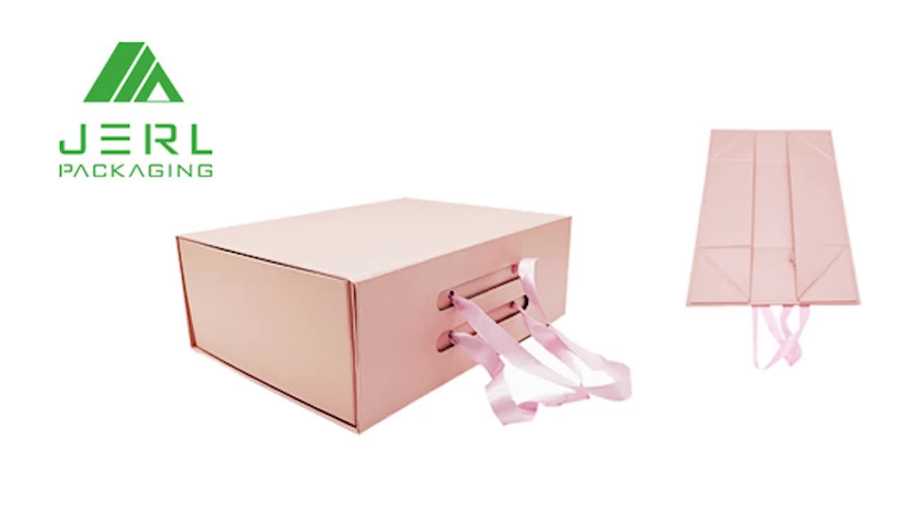Luxury Hand Bag Gift Packaging Boxes Foldable Handbag Packaging Box