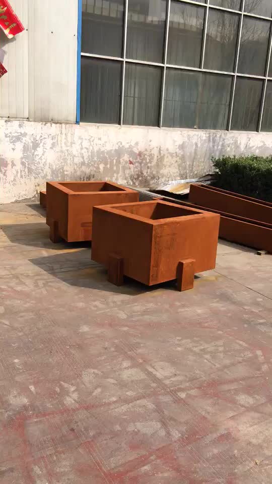 Garden Corten Steel Rust Extra-long Rectangle Flower Pots - Buy Extra ...