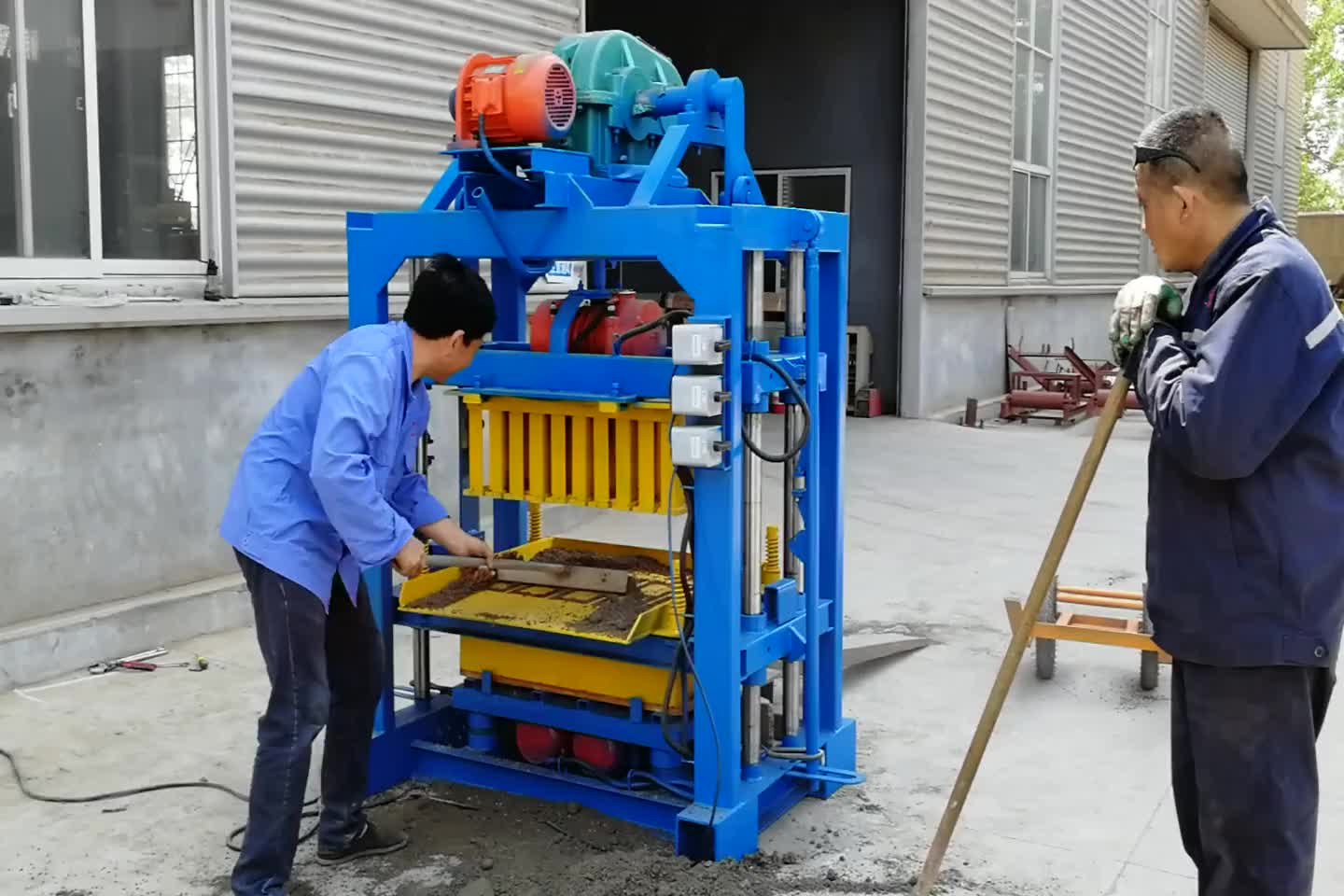 Qtj440 Concrete Brick Making Machine Price In Kenya Hollow Block