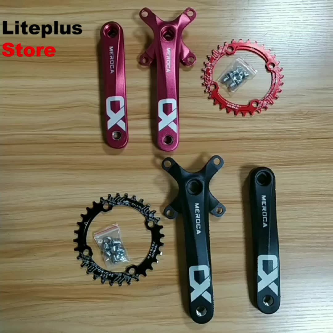 Шатун MEROCA MTB 170 мм черный/красный 104BCD | AliExpress