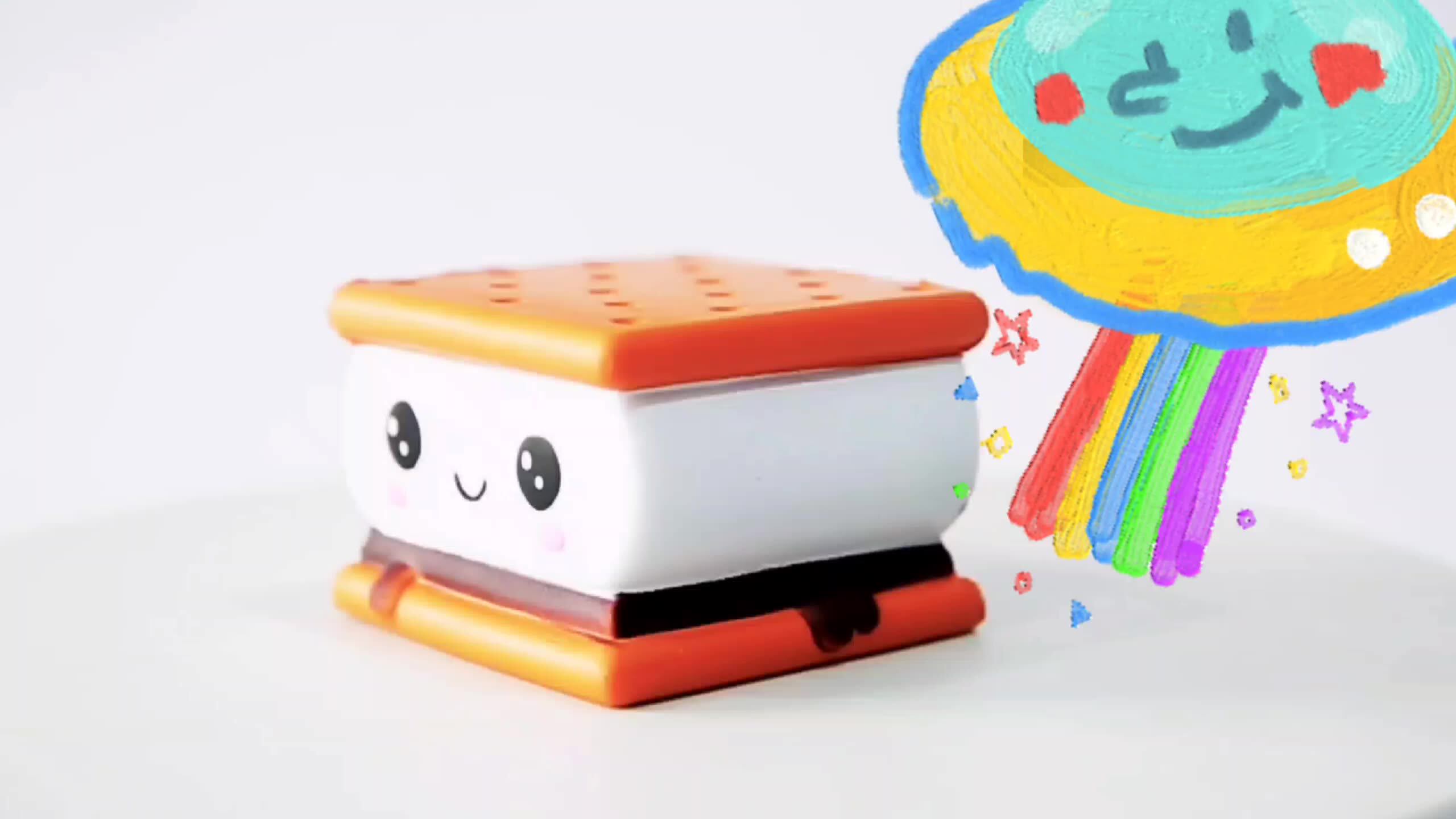 Smore Squishies Kawaii Sandwich Biscuits Soft Squishies Slow Rising ...