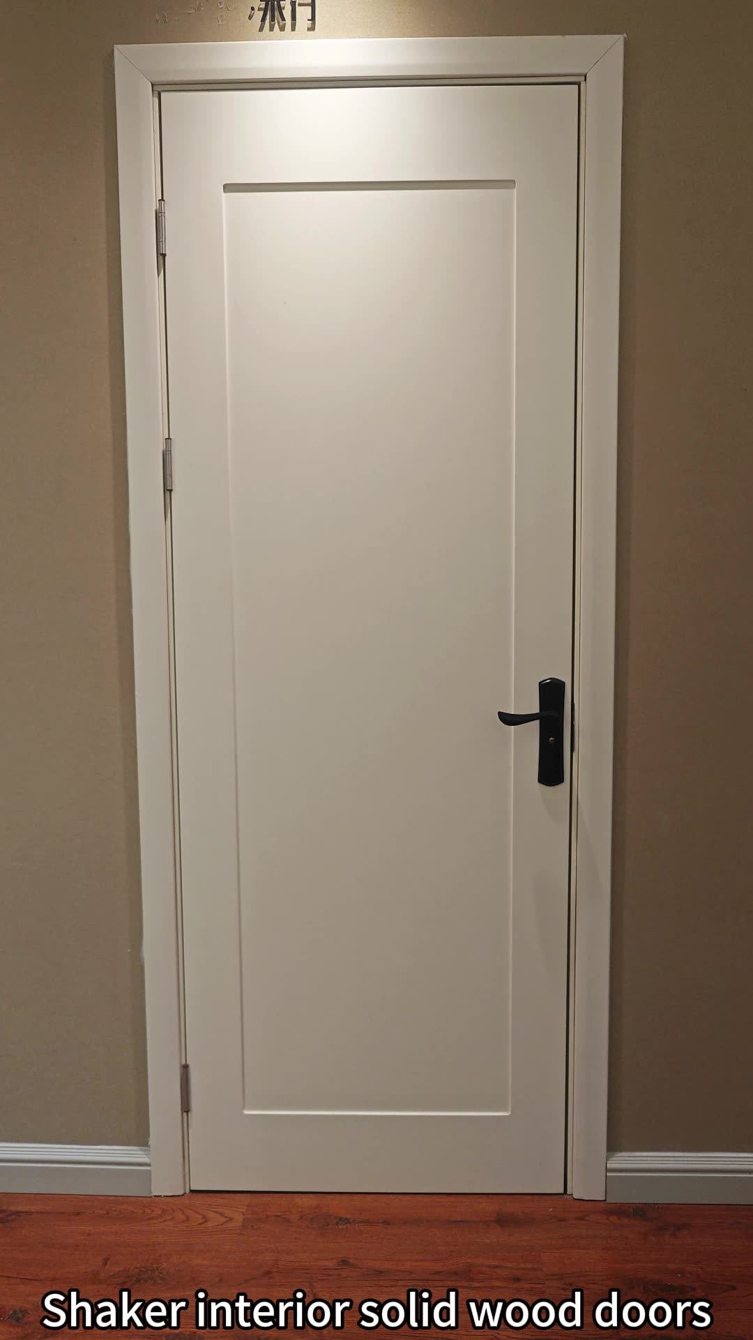 Modern Bedroom Wooden Door Designs White Primer Shaker Molded 2 Panel