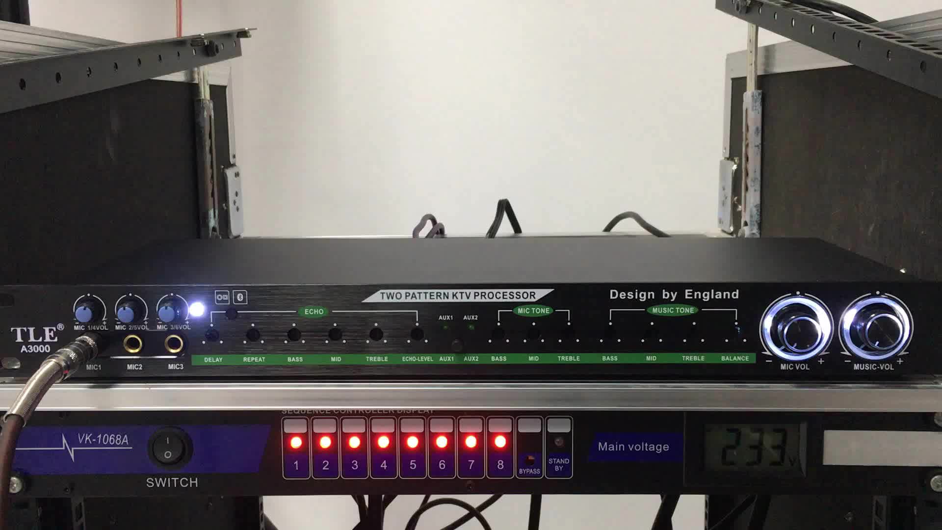 专业双混响前级功能够器KTV防啸叫混响器卡拉OK家用蓝牙同轴前置，真得以终结家庭K歌啸叫。