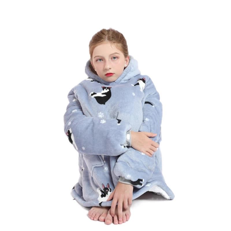 3d Premium Flannel Sweatshirt Custom Wearable Blanket Fleece Oversized