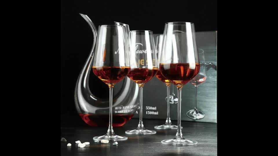 Modern Crystal Wine Glass,Goblet Glassware,Customized Logo Printed