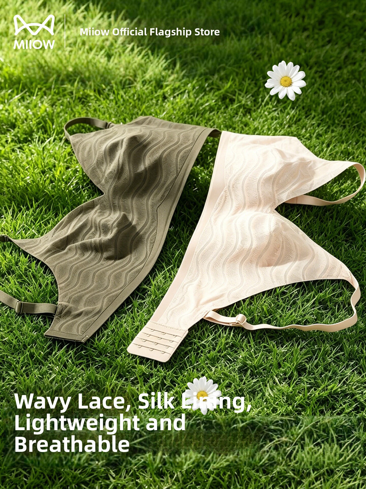 Catman Mulberry Silk Thin Seamless Large Bust Minimizing Bra for Women, Lace Breathable Lift Anti-Sagging Side Breast Collection Bra