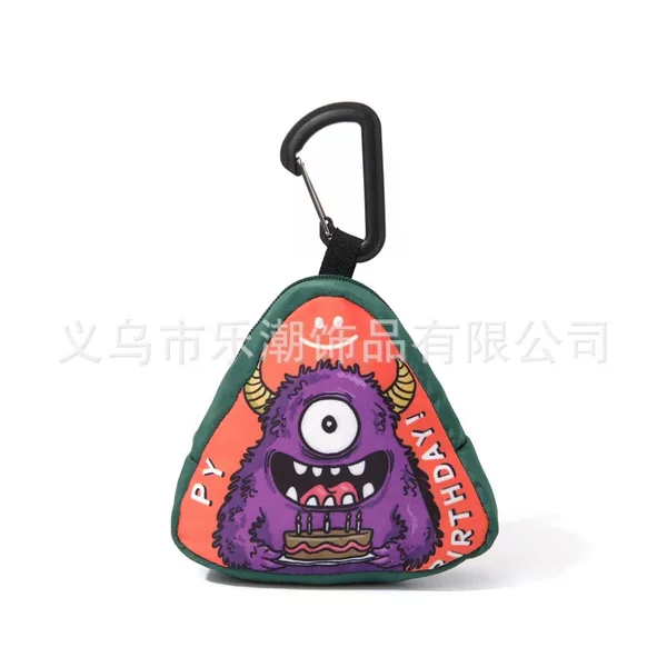 Hip-hop Hanging Bag Small Bag Trendy Creative New Coin Purse Mini Shoulder Bag Key Bag Headphone Bag Triangle