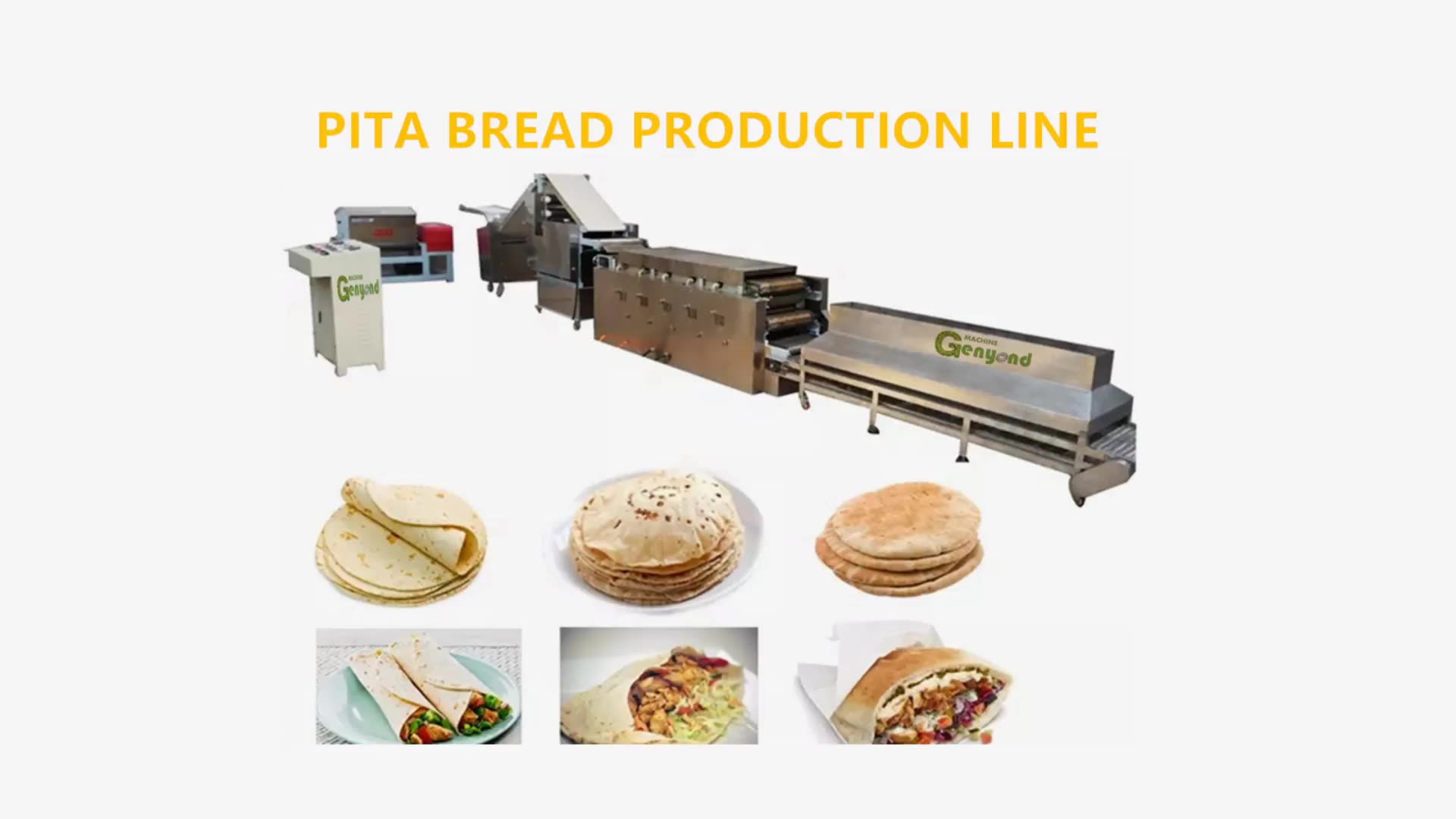 Stainless Steel Arab Pita Bread Making Machine Production Line Arab