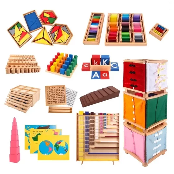 Montessori Teaching Aware 0-3 Years Old Professional Edition Montessori Teaching Aware 88 Piece Set Children's Early Education Enlightenment Kindergarten Educational Toys