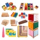 Montessori Teaching Aware 0-3 Years Old Professional Edition Montessori Teaching Aware 88 Piece Set Children's Early Education Enlightenment Kindergarten Educational Toys