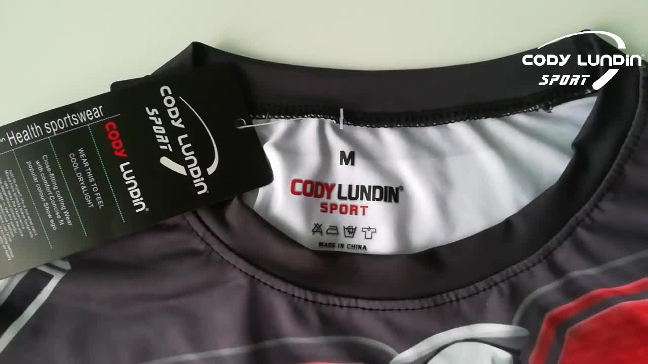 Wholesale Men Summer Workout Sportswear Quick Dry Sports Full Print T