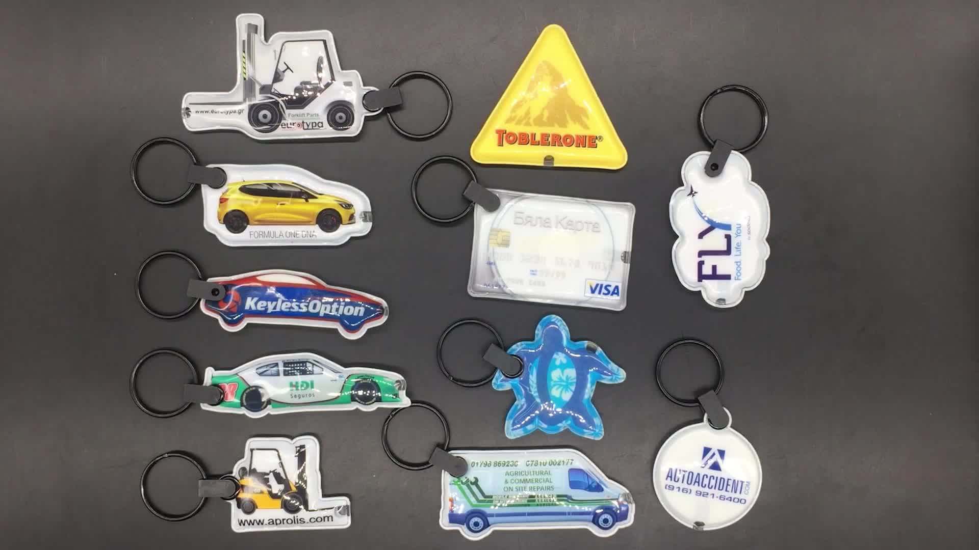 Factory Supplier Cheap Customized Shape Full Color Flash Light Key