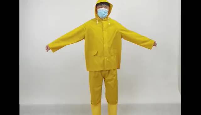 Rain Suit Yellow Heavy Duty Rain Coat 