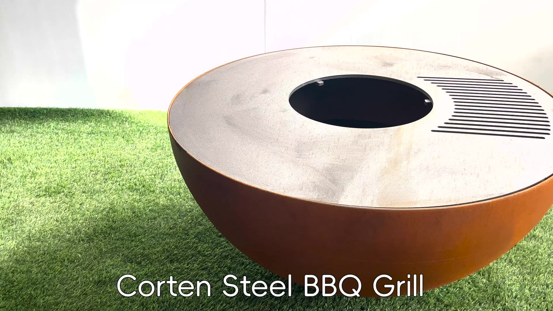 Outdoor Bbq Grill Assembly Metal Fire Pit Corten Steel Buy Corten