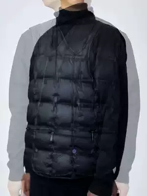 Mengkou Wo down vest male middle-aged and elderly autumn and winter New thick warm waistcoat shoulder liner dad big size vest