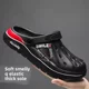 Hole Shoes Men's 2025 New Summer Platform Beach Casual Sports Outer Wear Wear-resistant Sandals and Slippers for Driving