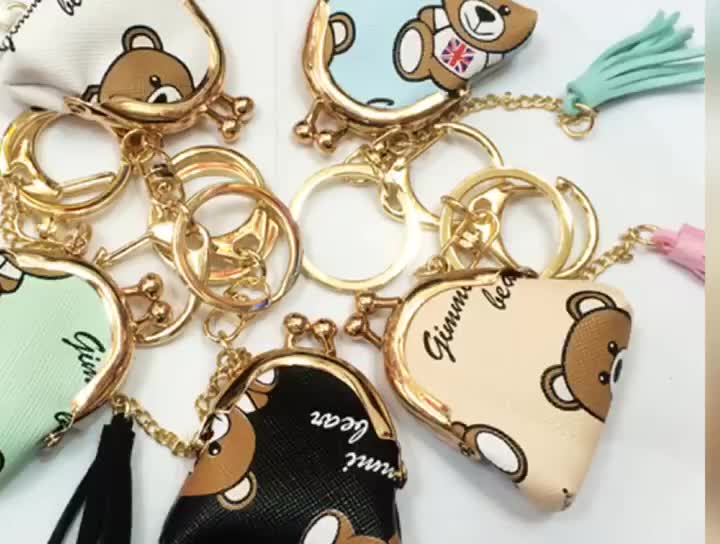 Coin Purse Bag Mini Keychain,Mini Purse Keychain Key Leather Unisex Key