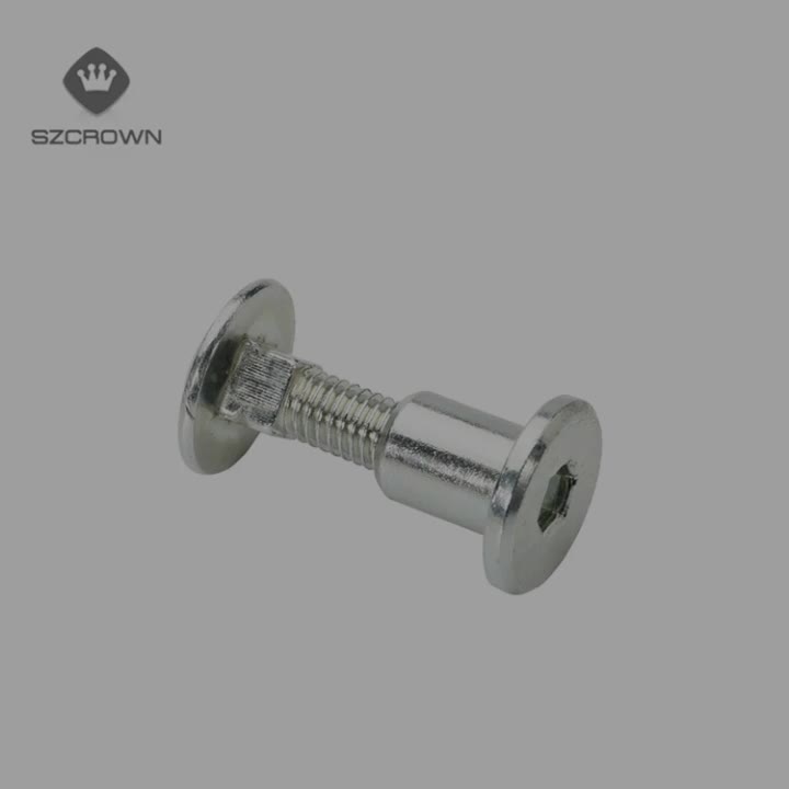 Customized Male Female Book Binding Bolt Fastener Factory Stainless Steel Male And Female Screw