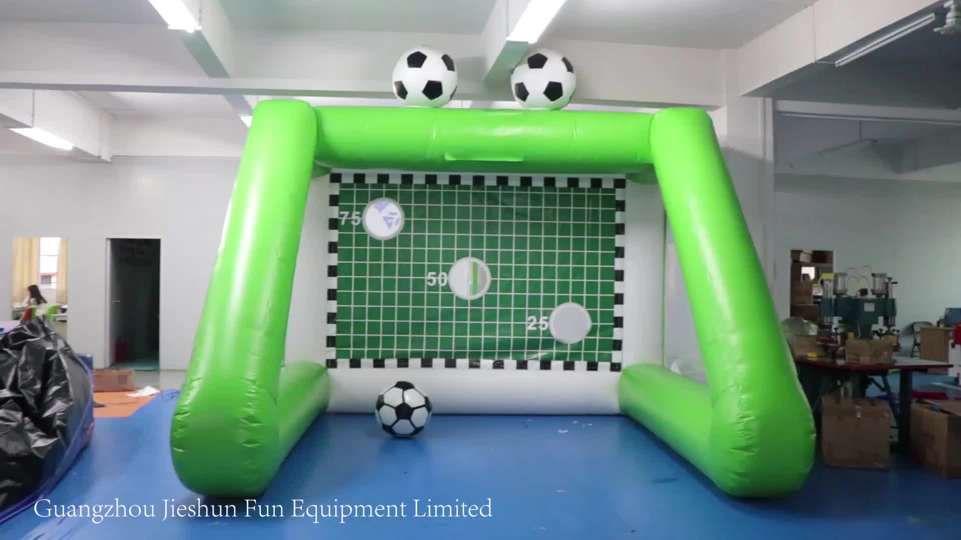 Commercial Inflatable Soccer Goal Post Shoot Out Inflatable Games For