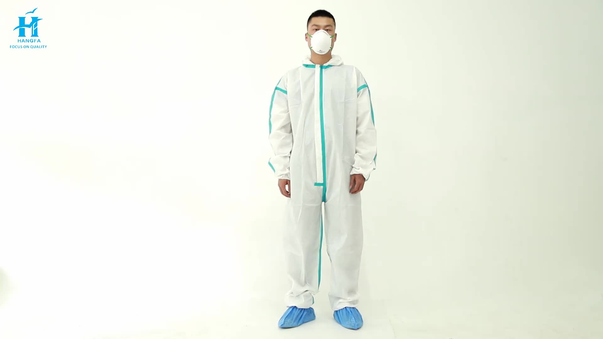 Ppe Equipment Safety Clothing Chemical Disposable Protective Coverall