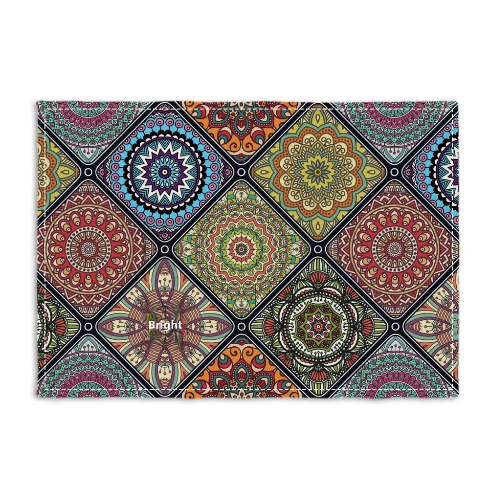 Mexican Vintage Geometric Decorative Elements Table Mat Cloth Geometric Placemats