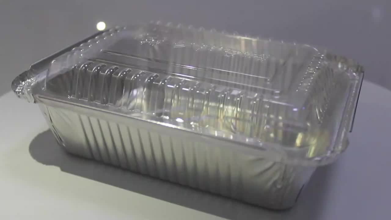 700ml Disposable Foil Plate Aluminum Foil Food Container Tray For