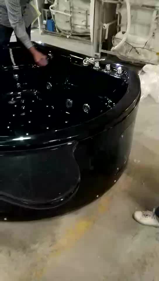 Joyee 2 Person Soaking Tub Bathtub For Fat People Bathtub 2m Black