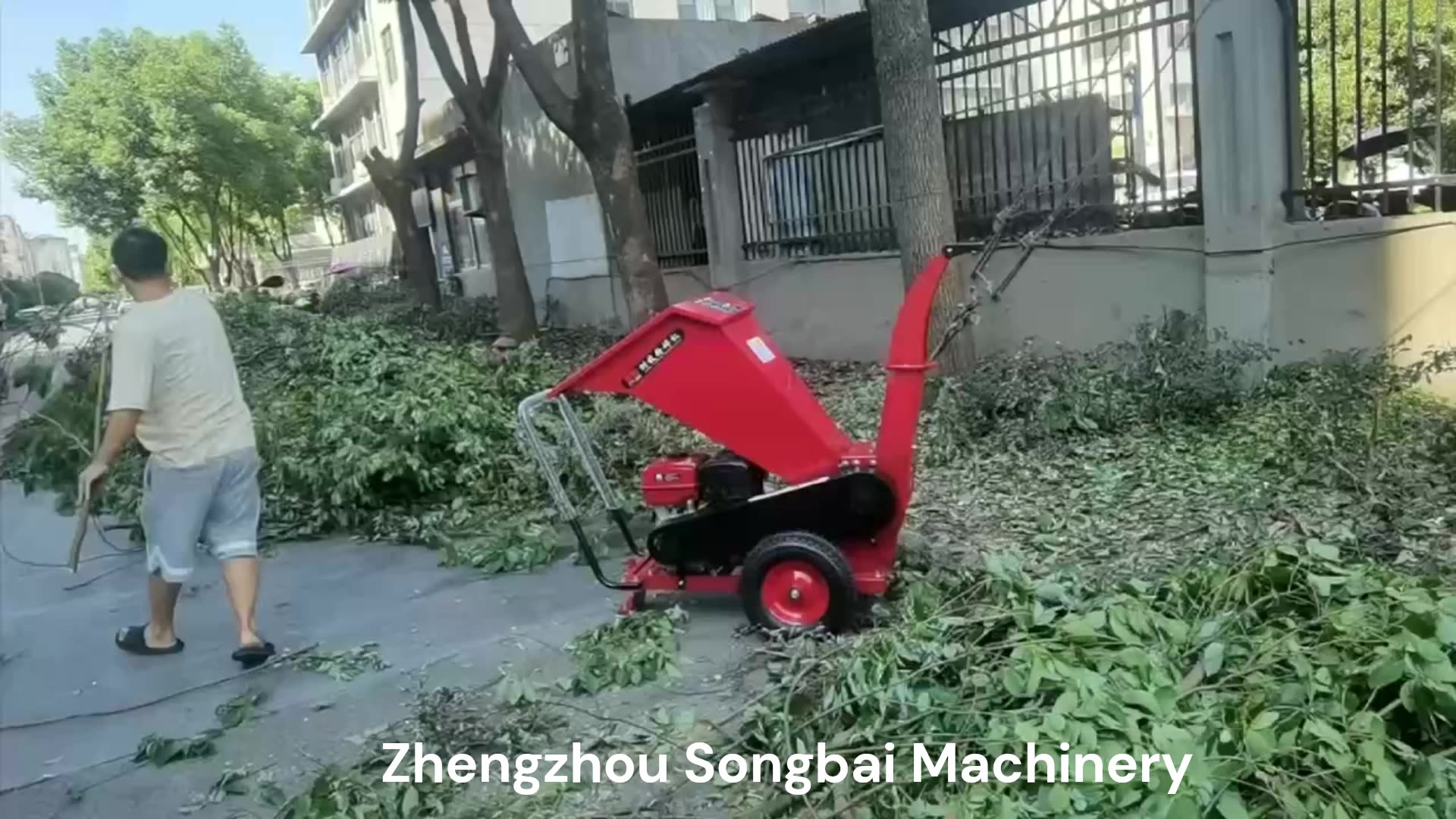 Small Garden Leaf Mulcher Shredder Mulching Chipping Machine Forest