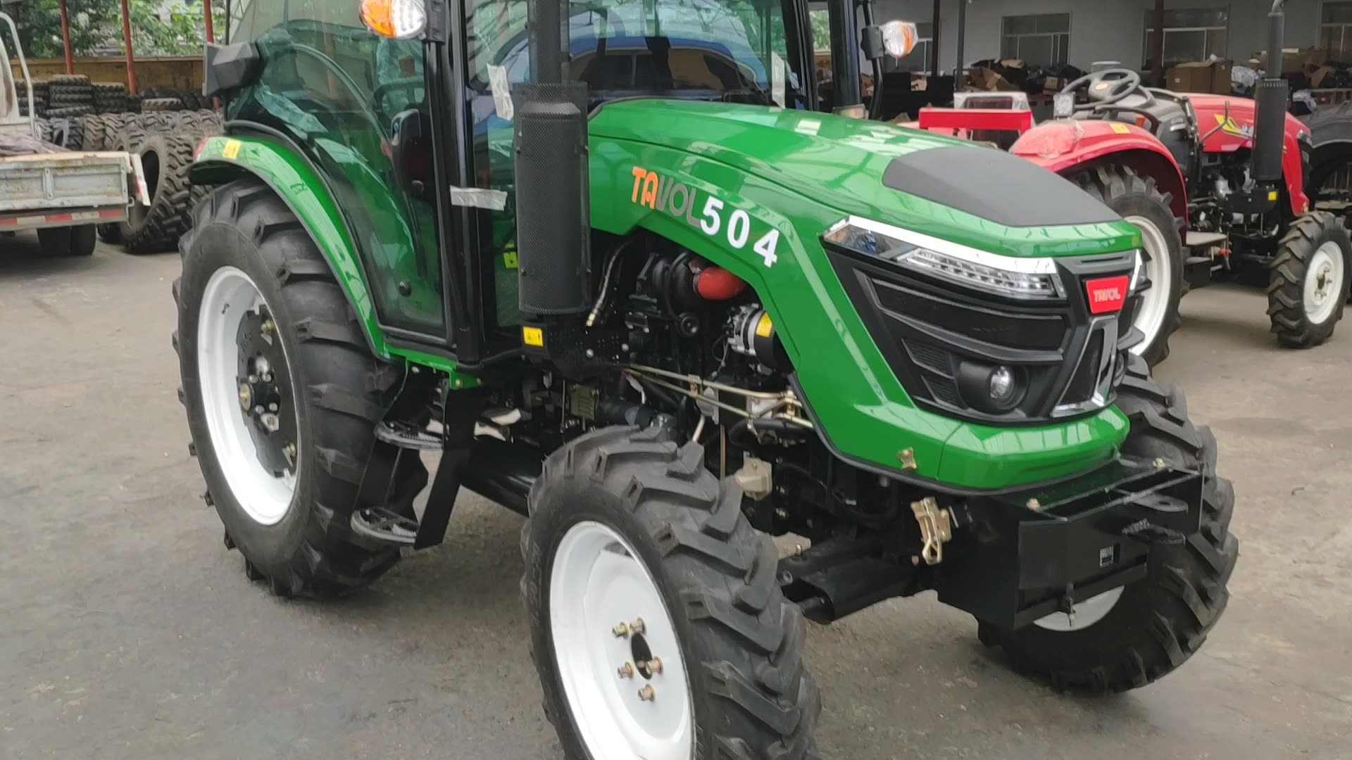 Low Price 50hp 55hp 60hp 70hp With Cab Wheel Tractors From China Tavol
