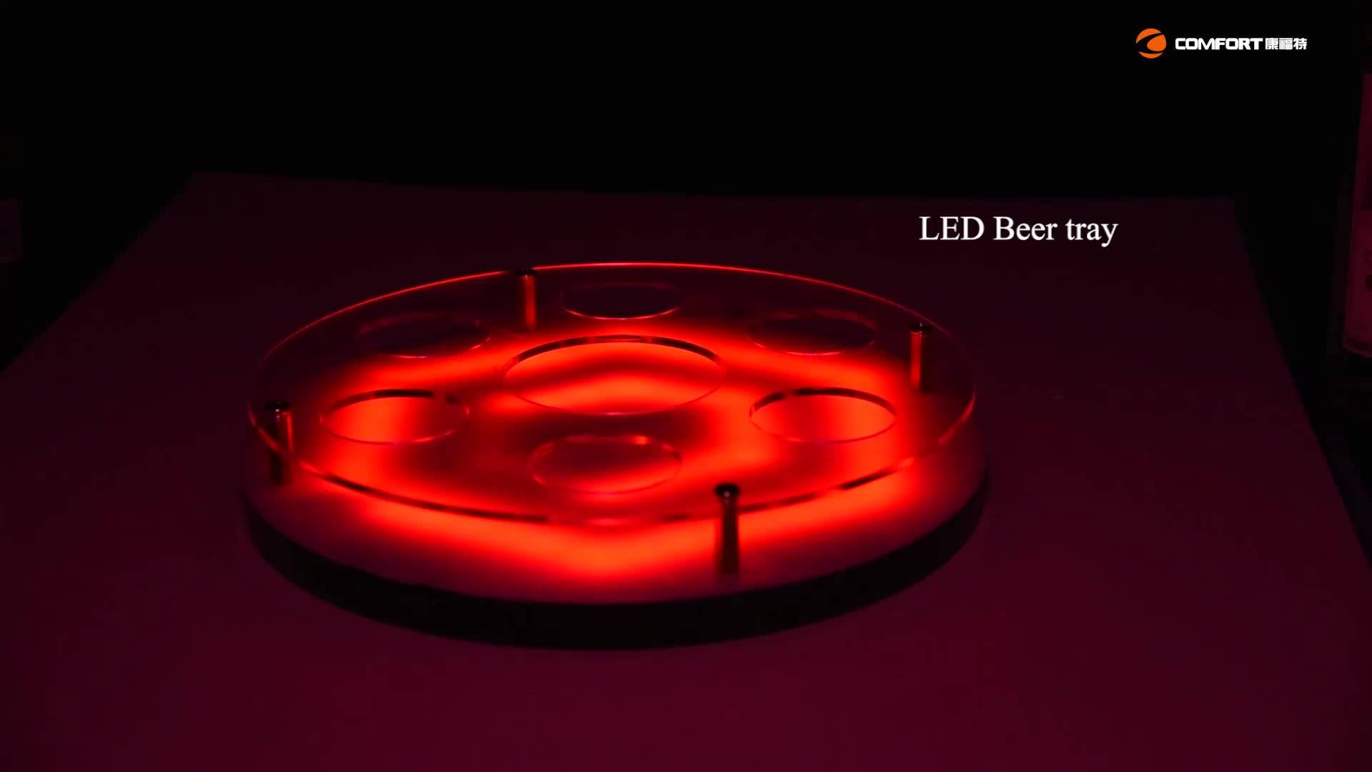 Acrylic Clear Plastic Light Illuminated Shot Glass Serving Tray Buy Light Tray,Shot Glass