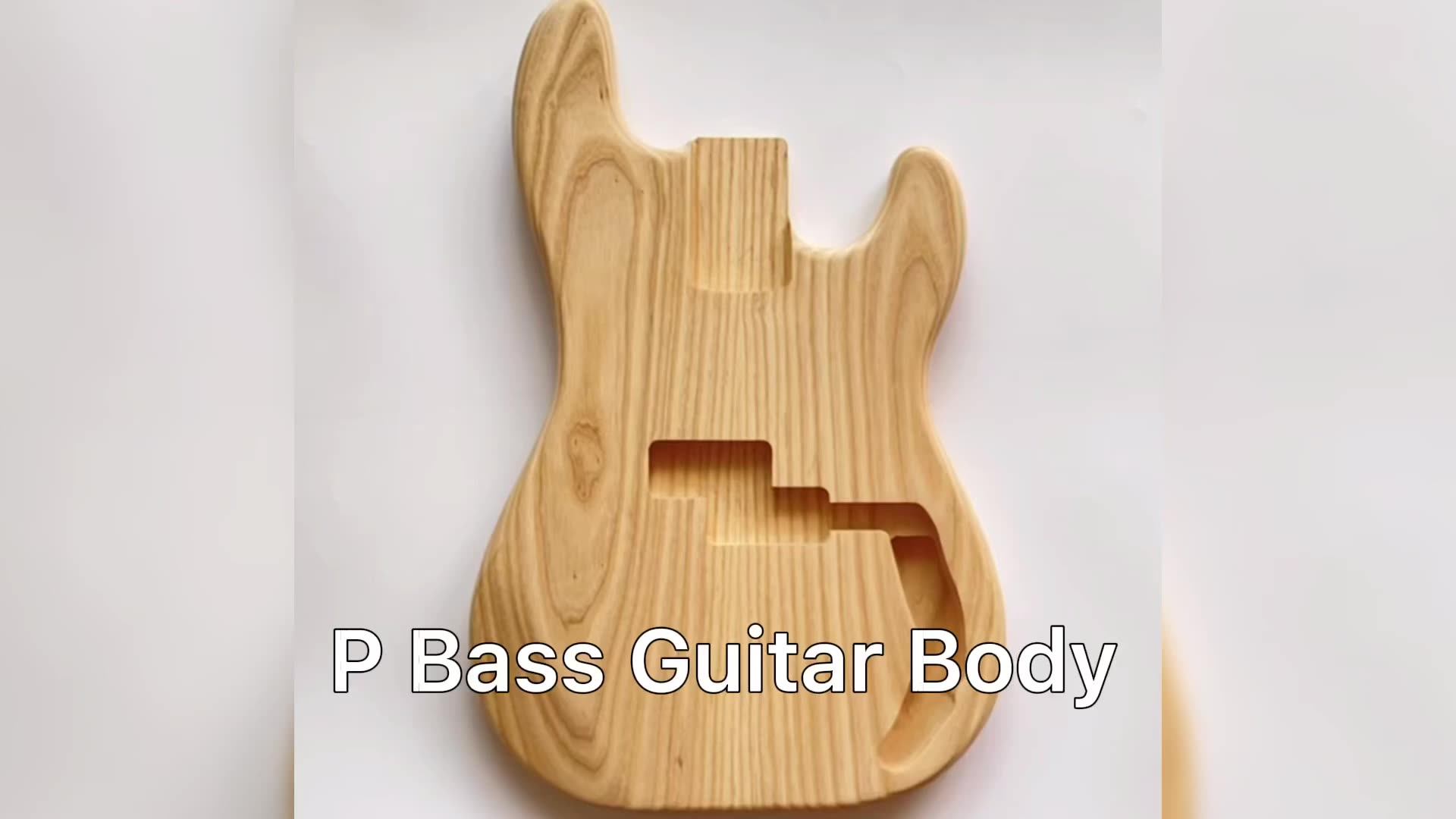 Ash P Bass Body Barrel Bass Guitar 4 Strings Body Electric Unfinished P