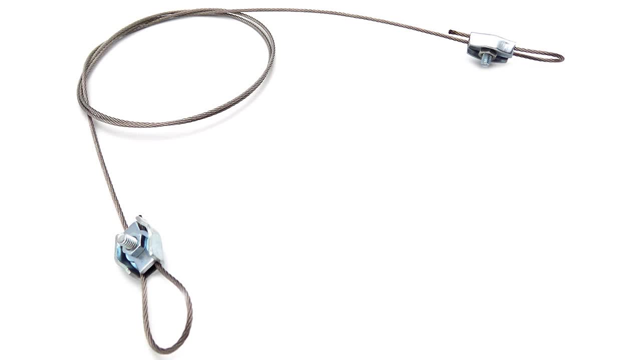 Detachable Galvanized Wire Rope Clamps For Cable Loop Steel Wire Rope