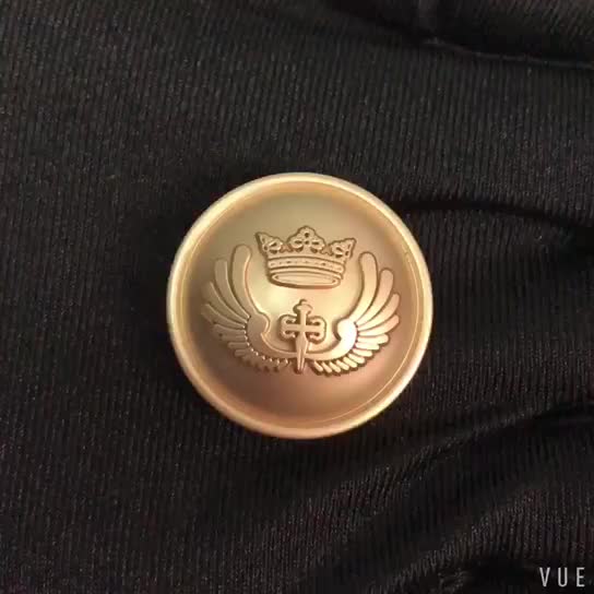 Custom Metal Button Designer Engraved Name Logo Metal Sewing Buttons