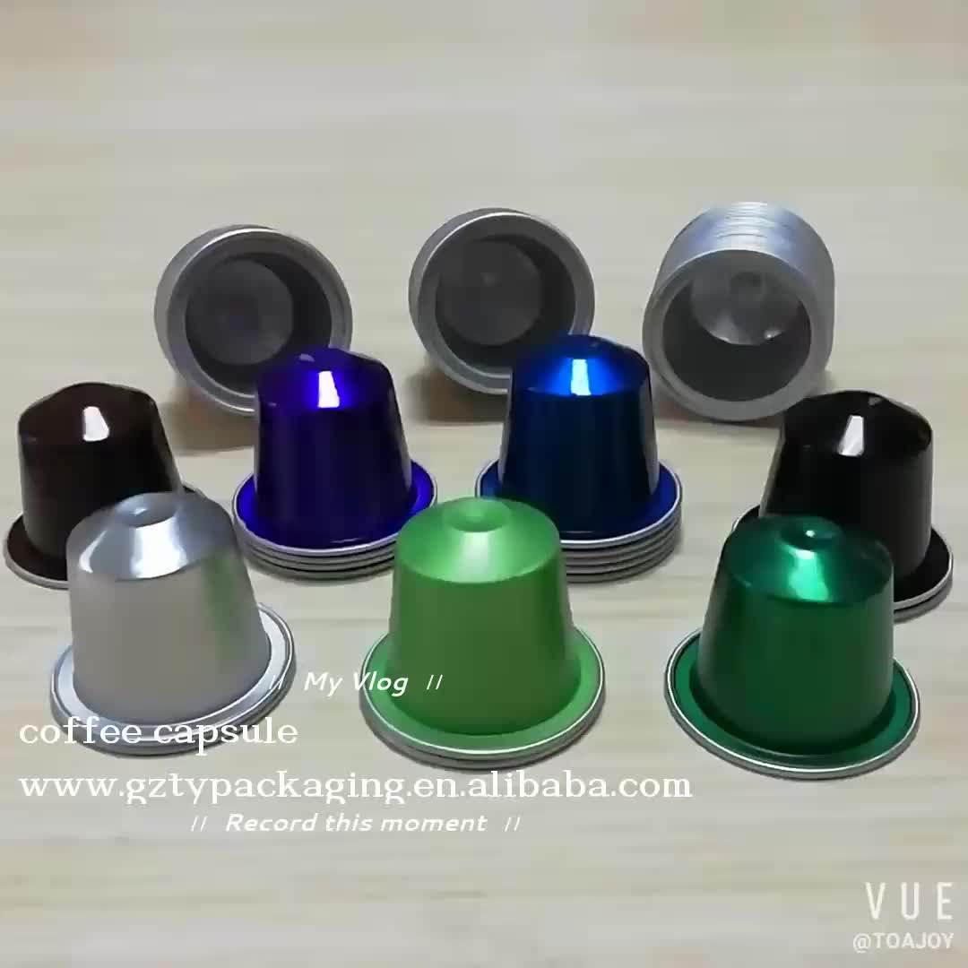 Empty Caffe Capsule Aluminum Foil Lid Nespresso Capsule Coffee Buy
