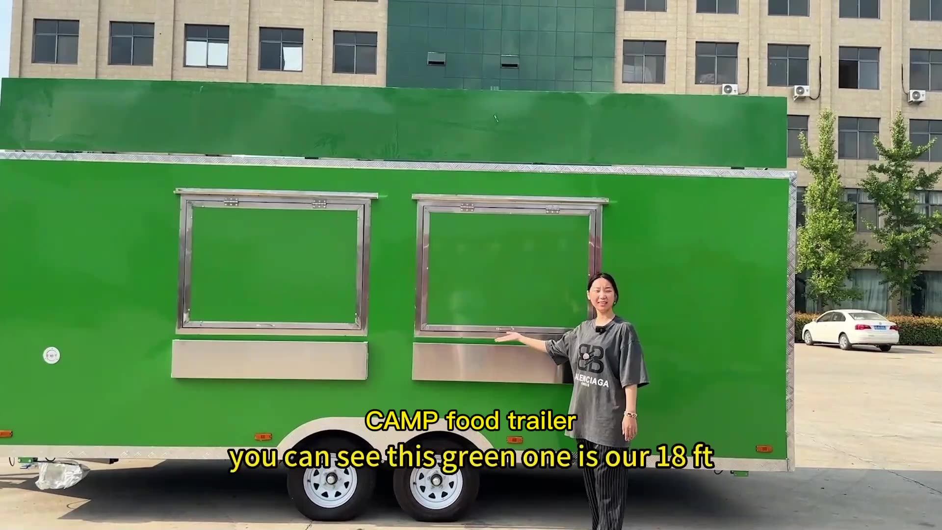 Camp Fast Food Truck Complete Kitchen Bbq Pizza Food Trailer Fully