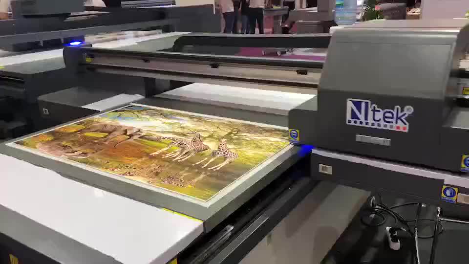 Ntek Uv Flatbed Printer Machine Metal Aluminum Printing Machine Yc1016