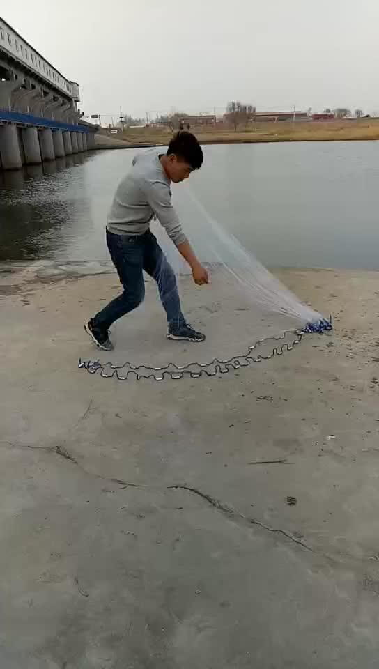 Pe Throw Net Bait Buster Cast Net Hand Throwing Fishing Net For Sale