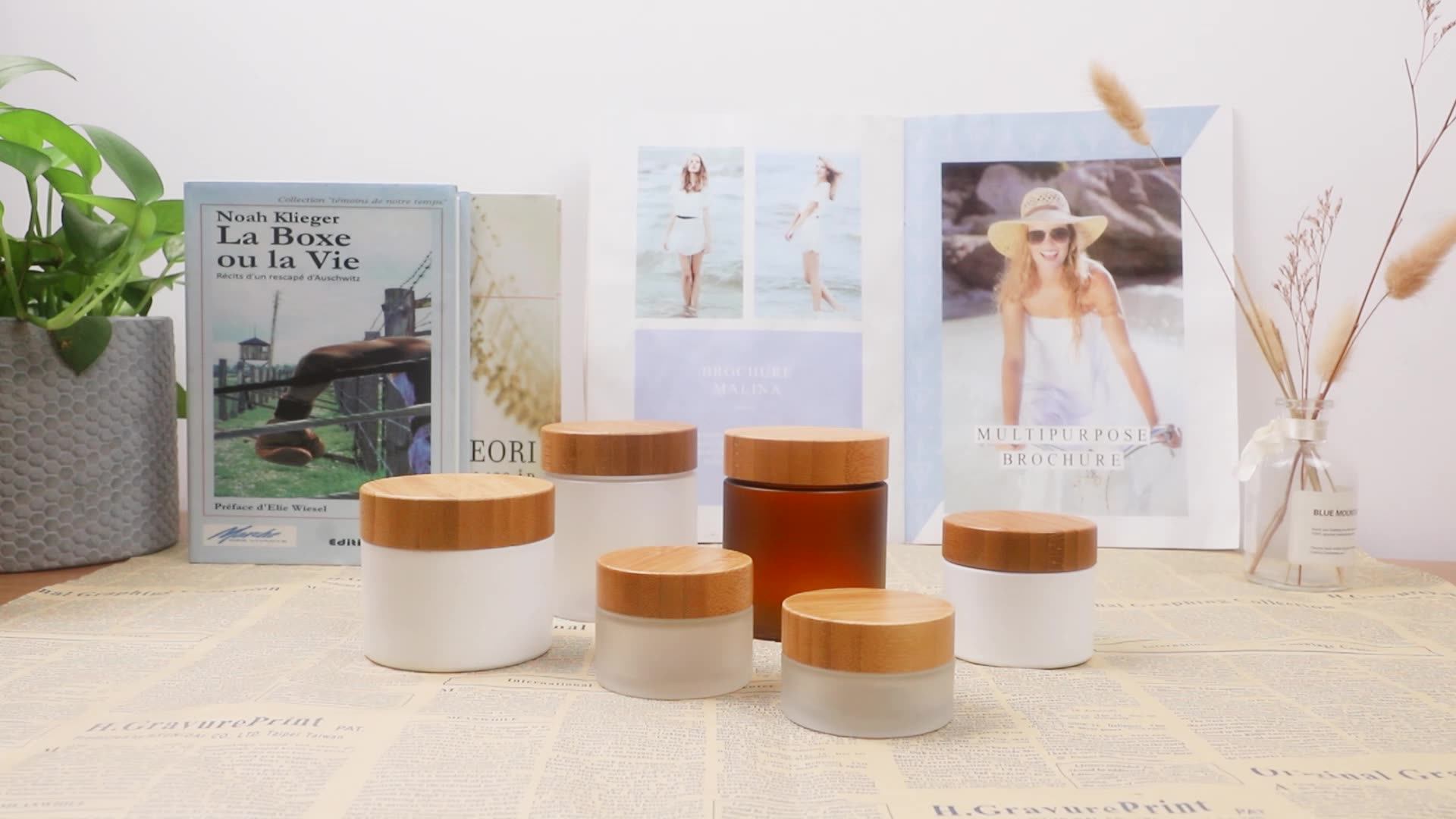 Cosmetic Packaging Body Scrub 100ml 200ml 300ml 500ml Empty Plastic