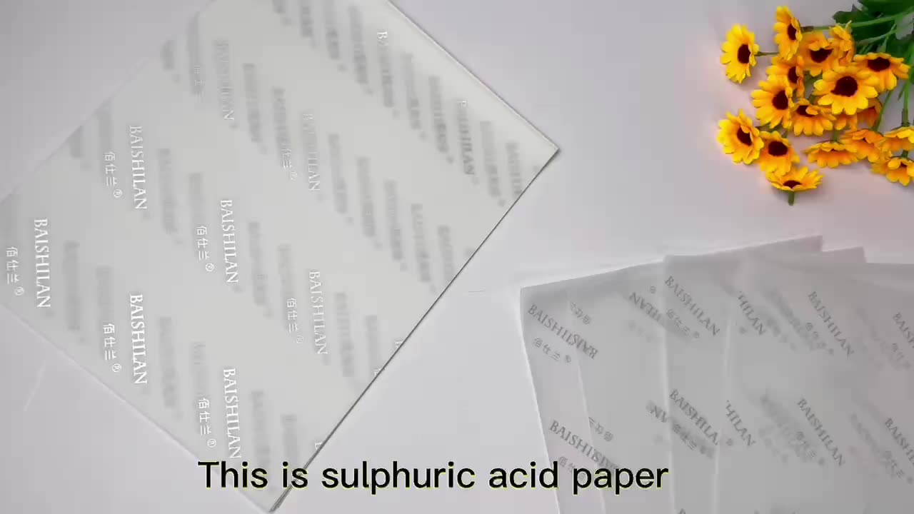 Low Moq Various Colors Custom White Vellum Paper With Silver Logo