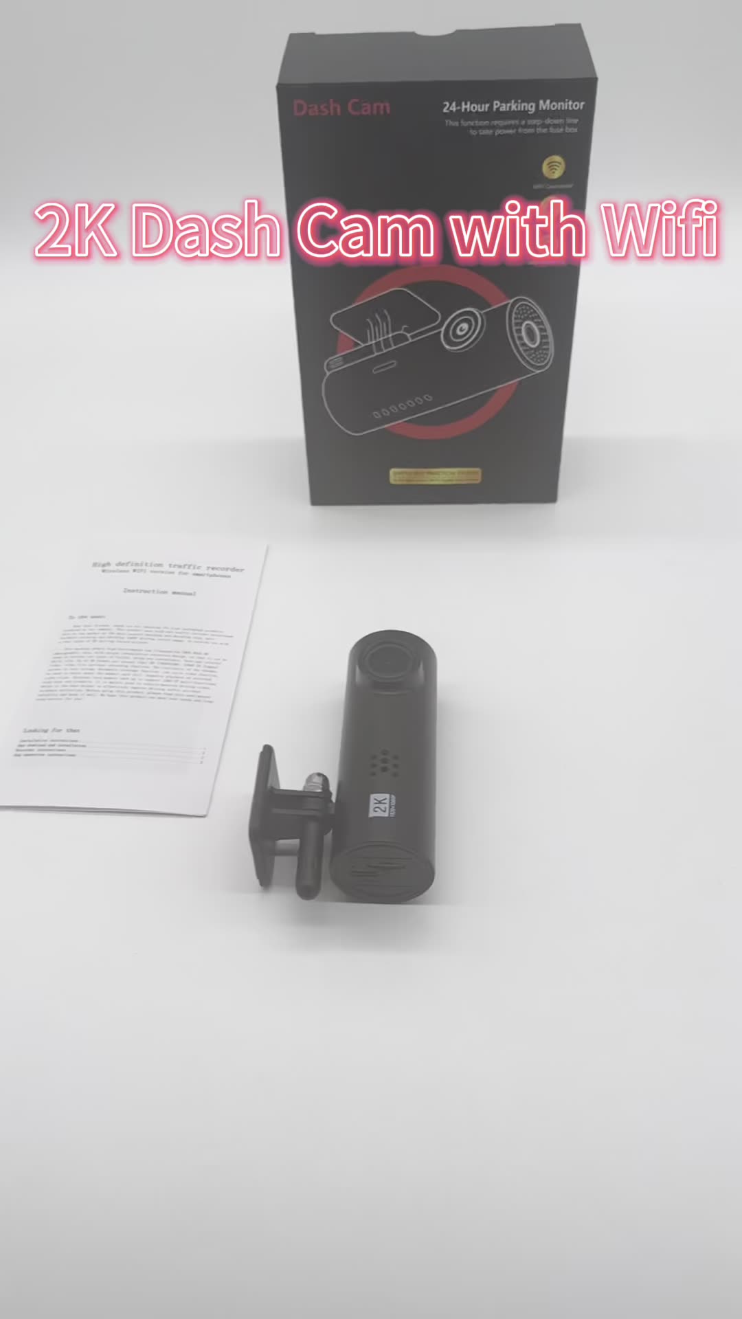 2k Dash Cam Wifi App Control 1080p Stream Vehicle Dvr Dashboard