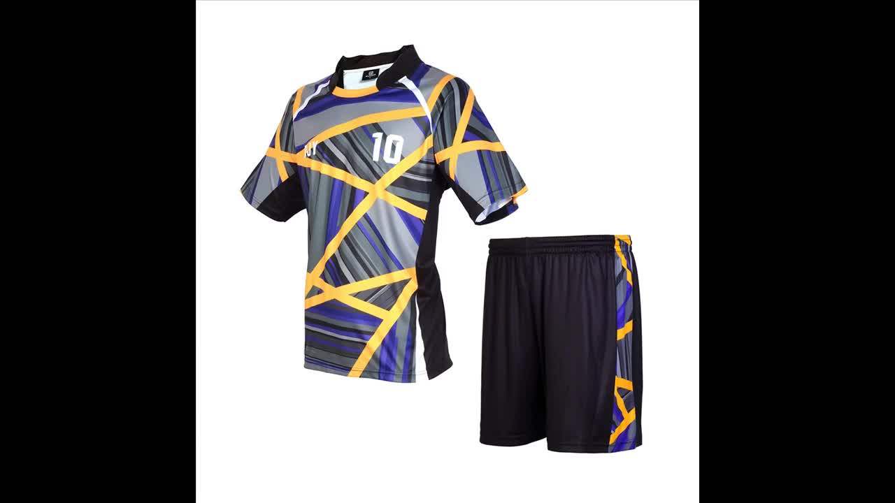 2018 High Quality Logo Customized 100 Polyester Soccer Jerseys Team