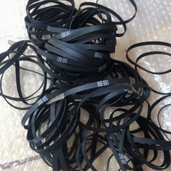 5 Pièces Courroie GT2 6mm Pour Imprimante 3D - Longueurs 274 à 330mm, Caoutchouc, Boucle Fermée