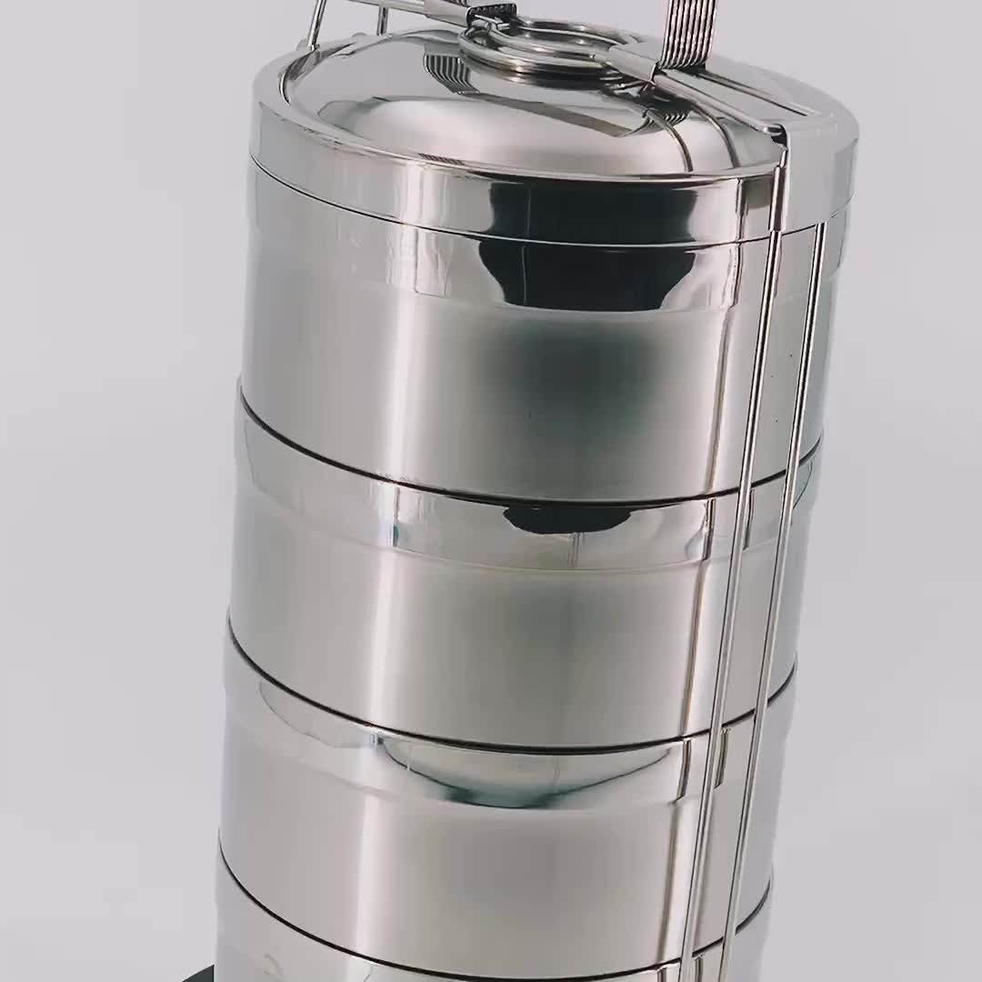 Material 201 Stainless Steel Double Layer Thermal Insulation Lunch Box