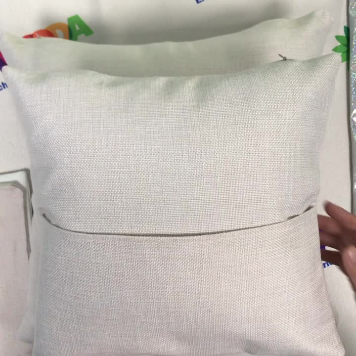 Linen Sublimation Pocket Book Pillow Cover Buy Sublimation Pocket