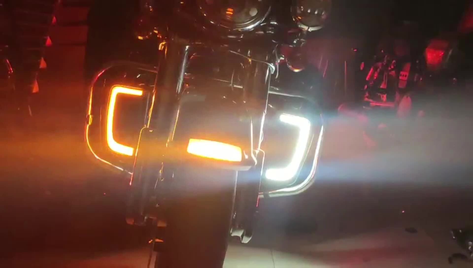 LED Fairing Lower Grill Turn Running Lights For Road Glide Limited
