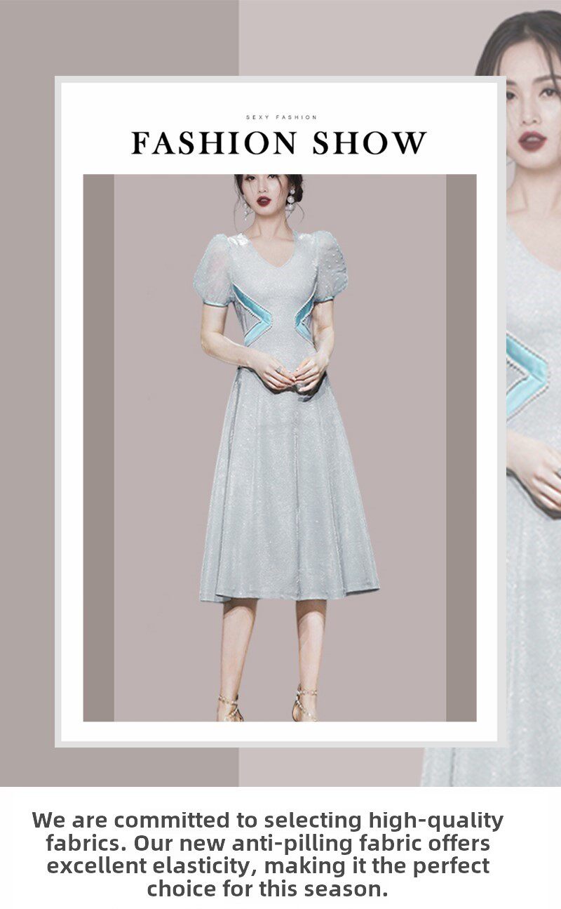 Шелковое летнее платье, городской стиль 