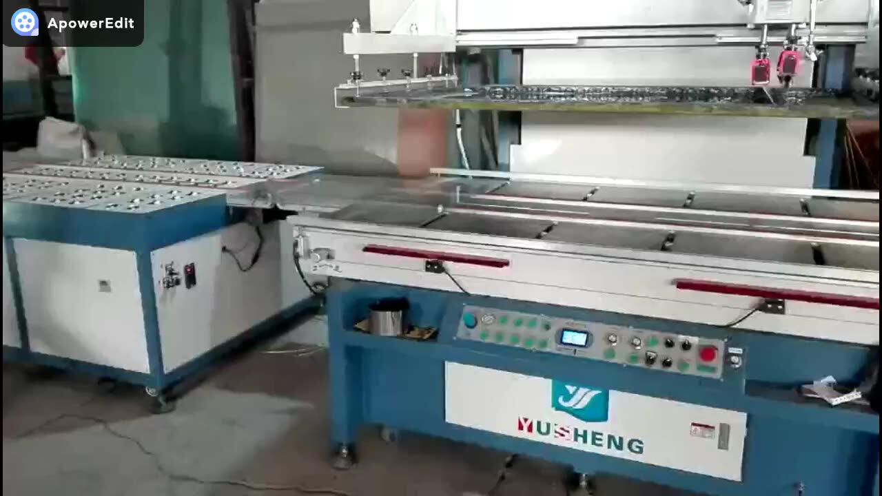 Metal Plate Glass Sheets Automatic Positioning Silk Screen Printing