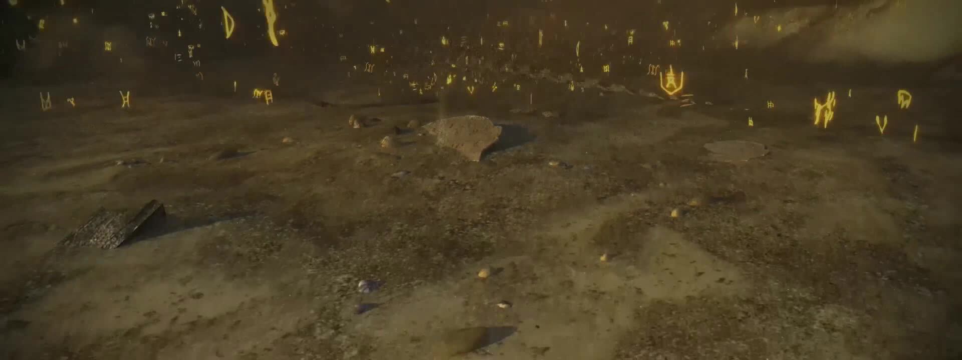 震撼史诗大气沙漠古战场景光效文字企业LOGO宣传片开场片头 AE模板 6.6-天天素材网